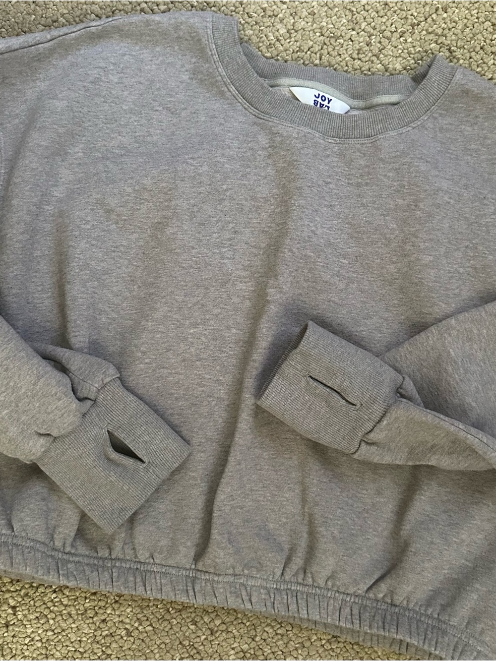 JoyLab Woman’s Heather Gray Crewneck Sweatshirt